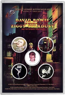Obrázok produktu pre David Bowie Early Albums Odznak 25 mm