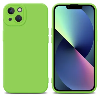 Immagine prodotto di Custodia Cadorabo per Apple iPhone 13 custodia protettiva in TPU verde custodia in silicone custodia per telefono cellulare