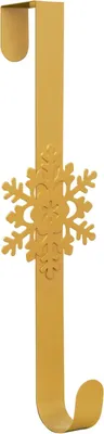 Productafbeelding van Sneeuwvlok kranshanger deurhaak - Gouden