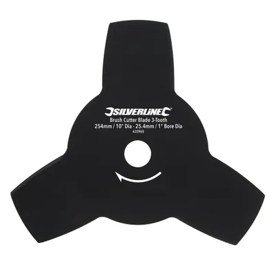 Produktbild von Silverline - 3-Zahn-Schneideblatt für Freischneider - Durchmesser 254 mm, Bohrung 25,4 mm