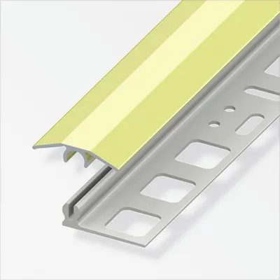 Produktbild von alfer Übergangs-Profil 2 m, 25 x 7 mm Aluminium eloxiert messing