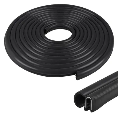 Image de Joint d'étanchéité pour portes de voiture, 10 mètres - Joint en caoutchouc - Profil en EPDM - Résistant à la déformation - Étanche - Installation facile - Joint en caoutchouc