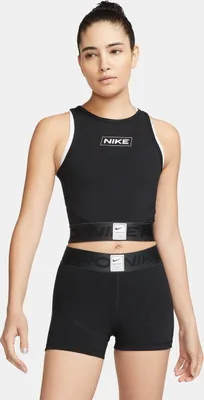 Produktbild von Nike W Np Df Crp Gx Tank 010 Black/Dk Smoke Grey/White L