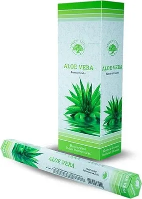 Productafbeelding van Green Tree wierookstokjes met aloë vera (20 stuks)