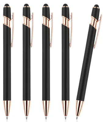 Productafbeelding van Kugelschrijver met Touchpen - 5 Stuks Zwart
