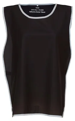 Productafbeelding van Yoko - Reflecterende borstplaat voor heren/dames, uniseks model LT5868 (maat L-XL) (zwart)