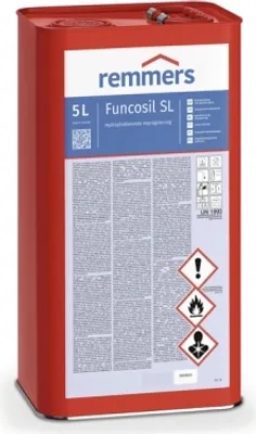 Produktbild von Remmers Funcosil SL farblos UV-Beständigkeit, hydrophobierende Imprägnierung  5L Fassaden  Verschmutzung , Ausgezeichnete Langzeitwirkung