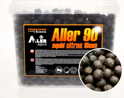 Obrázok produktu pre Massive Baits Aller 90 Squid/Citrus 18 mm guľôčky