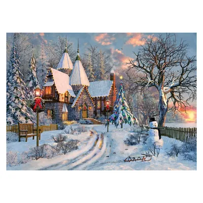 Immagine prodotto di Puzzle di Eurographics - Dominic Davison: Christmas Cottage, 1000 pezzi