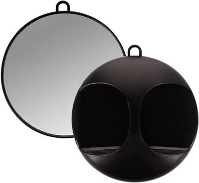 Produktbild von Famanu Handspiegel 28 cm - Schwarz, professionelles Design