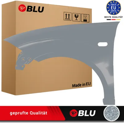 Zdjęcie produktu dla BLU Błotnik pasujący do Seat Altea 5P1/5P5 LX7R Lewy Srebrny MonsunGrau | 2004-2015 | Przedni Przód | Lakierowany | Gotowy do montażu | Stal