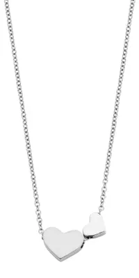 Produktbild von CO88 Collection Sense 8CN-26021 Stahlkette mit Anhänger – Herzchen – Länge 38 + 5 cm – silberfarben