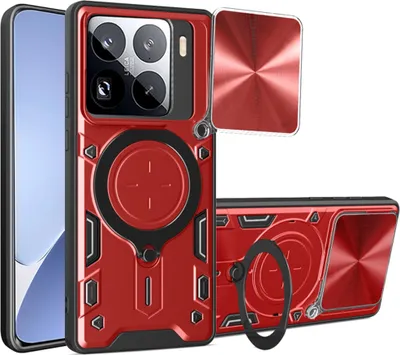 Produktbild von Techsuit CamGuard Pro Back Cover Hülle für Xiaomi 15 Pro - Rot