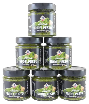 Produktbild von Nudelpesto Basilikum von Teigwaren Riesa - 6er Pack (6 x 190 g)