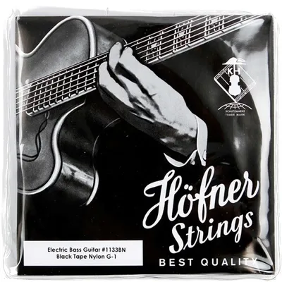Produktbild von Hofner H1133BN Black Nylon Flatwound Bass Guitar Strings