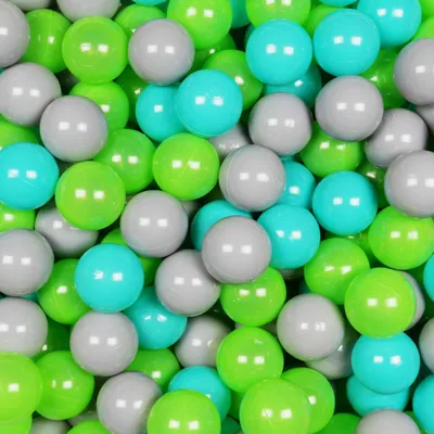 Immagine prodotto di Palline ø7cm 500pz grigio, turchese, verde chiaro