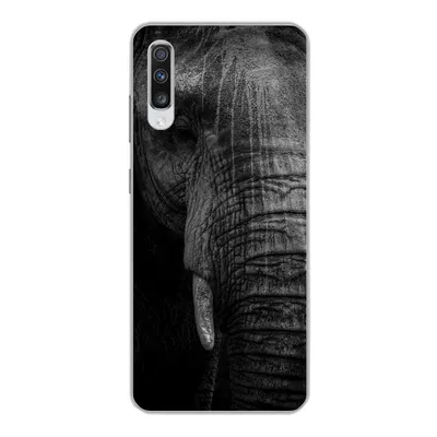 Produktbild von MuchoWow® Handyhülle Schutzhülle Hülle für Samsung Galaxy A70 Elefant - Tier - Porträt Silikon Softcase Handy Hülle - Schutzhaube