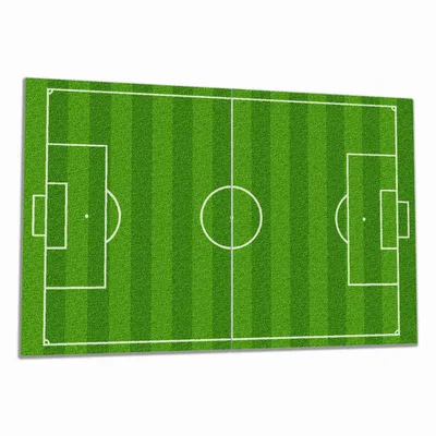 Produktbild von Wallario Herdabdeckplatte aus Glas, Größe 80 x 52 cm 2-teilig, Motiv Fußballfeld