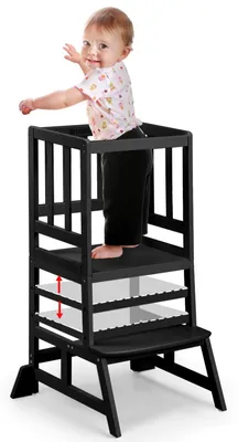 Obrázok produktu pre Montessori stôl na učenie s bezpečnostnou zábranou a protišmykovými podložkami