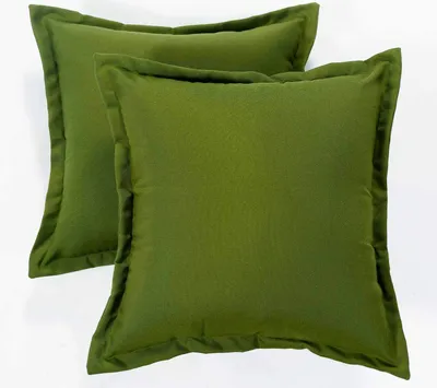 Produktbild von HOMESCAPES Outdoor-Kissen grün - 2er-Set Gartenkissen 45 x 45 cm