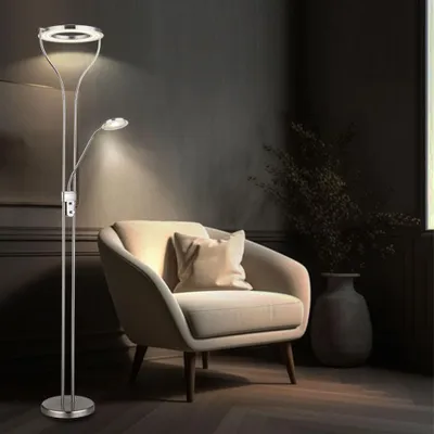 Produktbild von LED Stehleuchte, Leseleuchte flexibel, Dimmer, H 194 cm