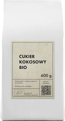 CUKIER KOKOSOWY BIO 600 g - THE PLANET