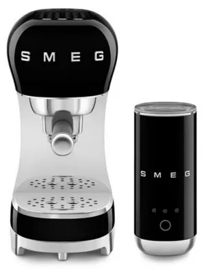 Image de Machine à expresso 15 bars noir - Smeg - ECF12BLEU - années 50