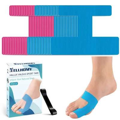 Image de Bande kinésiologique pour l'hallux valgus, 30 pièces, pré-coupée, pour les pieds et les orteils