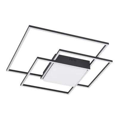 Produktbild von Lindby LED-Deckenleuchte Nelinka, 60 cm, schwarz, Aluminium