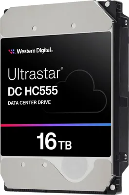Produktbild von WD Ultrastar DC HC555 - Festplatte - Rechenzentrum - 16 TB - intern - 3.5" (8.9 cm)