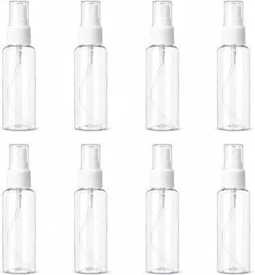 Produktbild von Sprühflaschen 50 ml, 8 Stück, transparent, Kunststoff, für Kosmetik