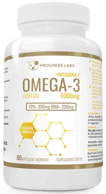 Immagine prodotto di Omega 3 + Vitamina E 1000mg Integratore alimentare senza OGM 90 capsule molli