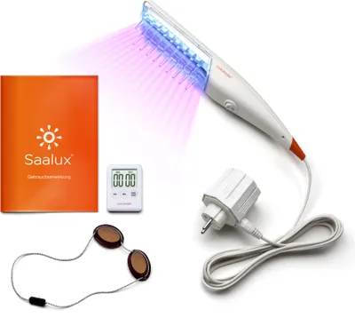 Produktbild von Saalux® UV hrebeň (UVB hrebeň 311 nm) - svetelná terapia psoriázy, vitiliga a neurodermatitídy