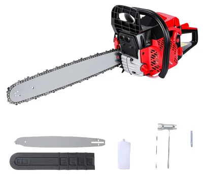 Obrázok produktu pre Benzínová motorová píla, dvojtaktný motor, vodiaca lišta 51 cm (20 palcov), objem 52 cm³, dĺžka vodiacej lišty 51 cm (20 palcov)