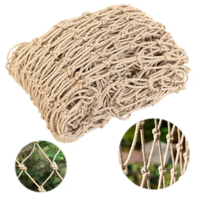 Produktbild von Pflanzenstütznetz Jute 2m x 5m - Rankhilfe Gartennetz für Kletterpflanzen