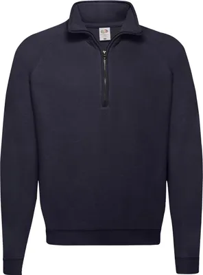 Produktbild von Fruit of the Loom Herren Zip Neck Sweater Pullover mit Stehkragen, Größe:3XL, Farbe:Deep Navy