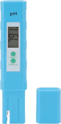 Obrázok produktu pre PH Meter Light Blue Prenosný vysoko presný s teplotou Akvárium Bazén Kyselina Alkálie Digitálne PH testovacie pero