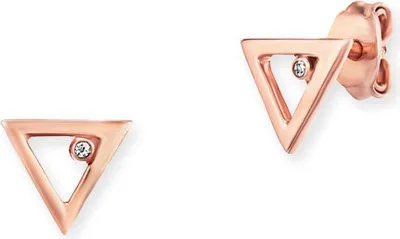 Produktbild von cai Ohrstecker 925 Sterling Silber rosé vergoldet Zirkonia