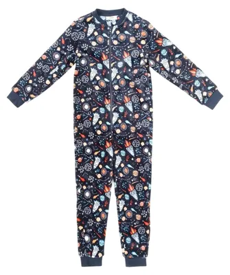 Productafbeelding van Star - Pyjama voor kinderen, fleece, model GT49490 (maat 140), thema: ruimte