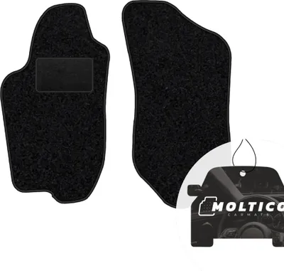 Produktbild von moto-MOLTICO Vorne Fußmatten Auto Velours Autoteppiche Schwarz Automatten Set 2-teilig passend für Alfa Romeo 146 1994-2001
