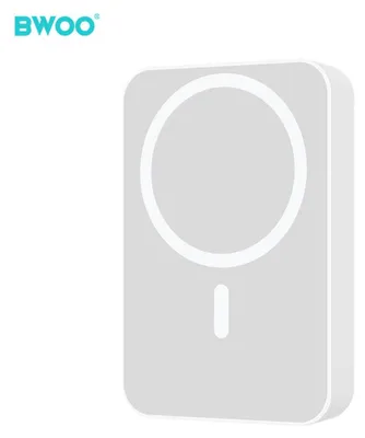 Zdjęcie produktu dla Bwoo Power Bank Magnetyczny 20W 10000 Mah Biały