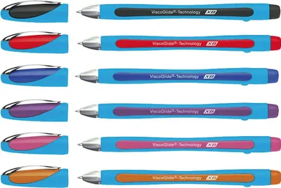 Image de Biros Schneider Slider Memo XB 0.8mm boîte de 6 couleurs