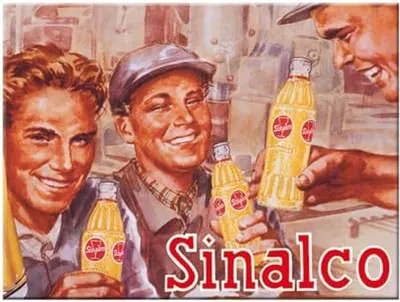 Produktbild von Nostalgic-Art - Magnet 6 x 8 cm - Sinalco Bauarbeiter