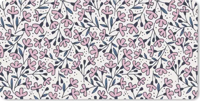 Produktbild von MuchoWow® Mauspad Mousepad Mädchen - Blumen - Rosa - Muster - Mädchen - Kinder - Mädchen 60x30 cm - Mousepads - Maus Mat - Pad - Mausunterlage - Nachhaltig