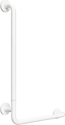 Produktbild von BELP Steckbarer Duschgriff links Eisen Weiß mit Abdeckung 110x625x885 mm, 120 kg Traglast für Bad & WC >> zum Bohren