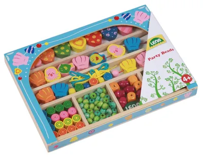 Obrázek produktu pro Sada dřevěných korálků LENA Party Beads