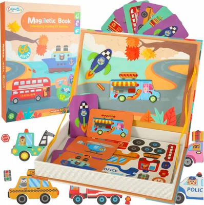 Zdjęcie produktu dla Magnetyczne puzzle środków transportu