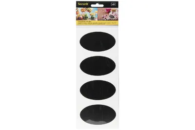 Produktbild von Securit CS-OVAL-8, 85 x 50 mm, Polyvinylchlorid (PVC), Schwarz