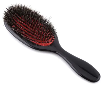 Image de Brosse à cheveux ovale, anti-statique, démêlante et lissante, pour coiffage (S)