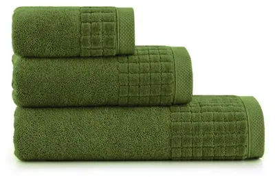 Immagine prodotto di Asciugamano, telo da bagno, cotone egiziano, spesso, Paulo 50x100 verde